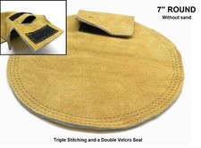 7" Sandbag Round Leather Bag for Jewelers Bench Anvil Forming Pad Without Sand