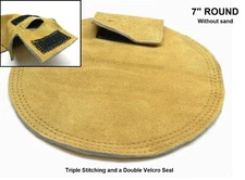 7" Sandbag Round Leather Bag for Jewelers Bench Anvil Forming Pad Without Sand