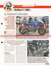 BRITTEN V1000 V 1000 Proto John Joe Bar Team Fiche Moto #000992