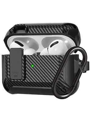 Apple Herren Solide Kopfhörer Hülle mit Sicherem Verschluss für AirPods 1 2 Pro