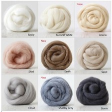 DHG | Corriedale Wool Roving | 50g | Needlefelt Core Wool | Wet Felt | Spin