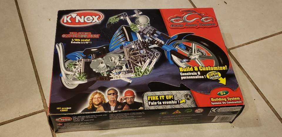 K'NEX Orange County Choppers Paul Senior's Old School Bike | eBay