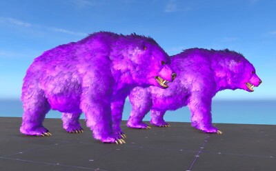 7k 608m Solid 203 Dire Bear Pair Ark Survival Ascended PVE ASA Xbox/PC/PS