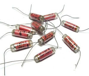 20x Siemens Styroflex Kondensatoren 50er J Klangfilm Tone Caps 550 pF // 500 V