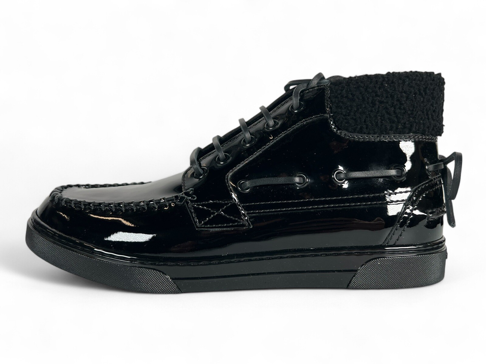 Stivali Saint Laurent in vernice nera da $1.000 taglia US 9 EU 42 Made in Italy