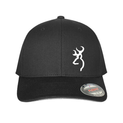 Browning Deer Head Buck Doe Bow Hunting Gear Flex Fit Hat Baseball Cap Dad Gift