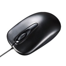 Sanwa Supply MA-R115BK Wired USB Optical Mouse Medium Black Paper Box PackageNEW