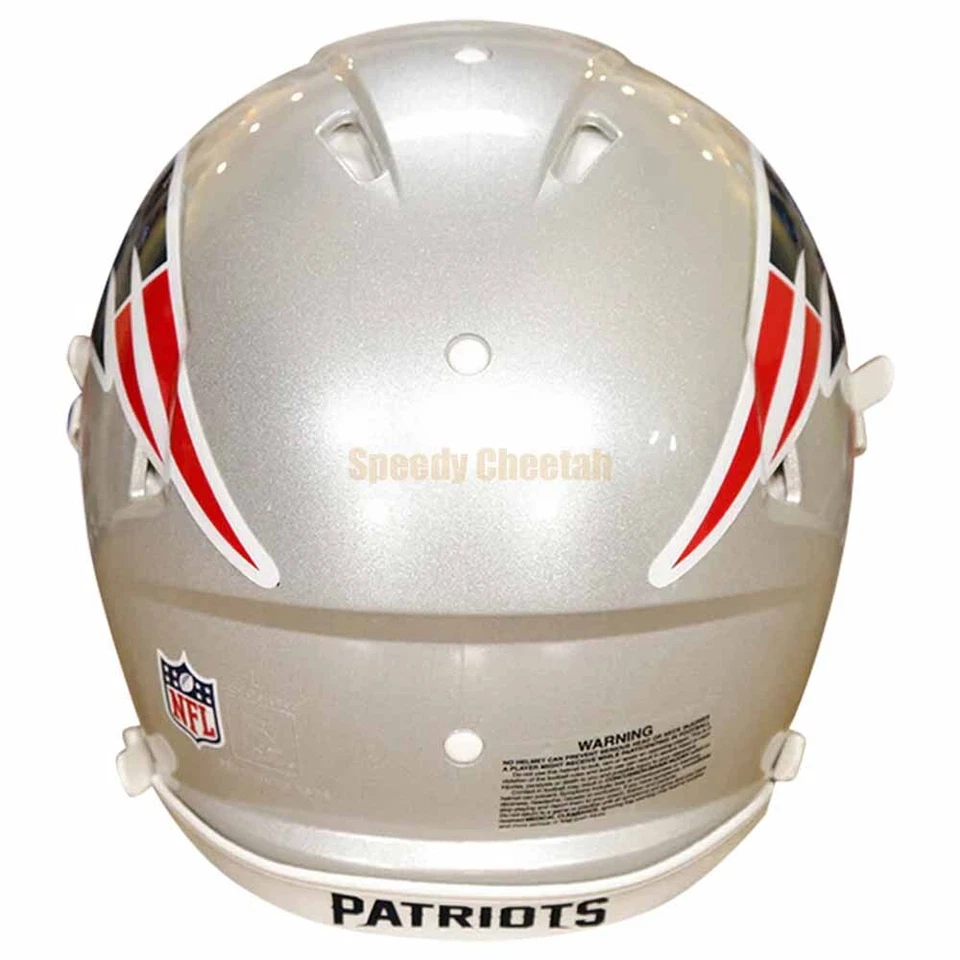 Casco de fútbol americano auténtico tamaño completo New England Patriots Riddell Speed Foto 3 de 4