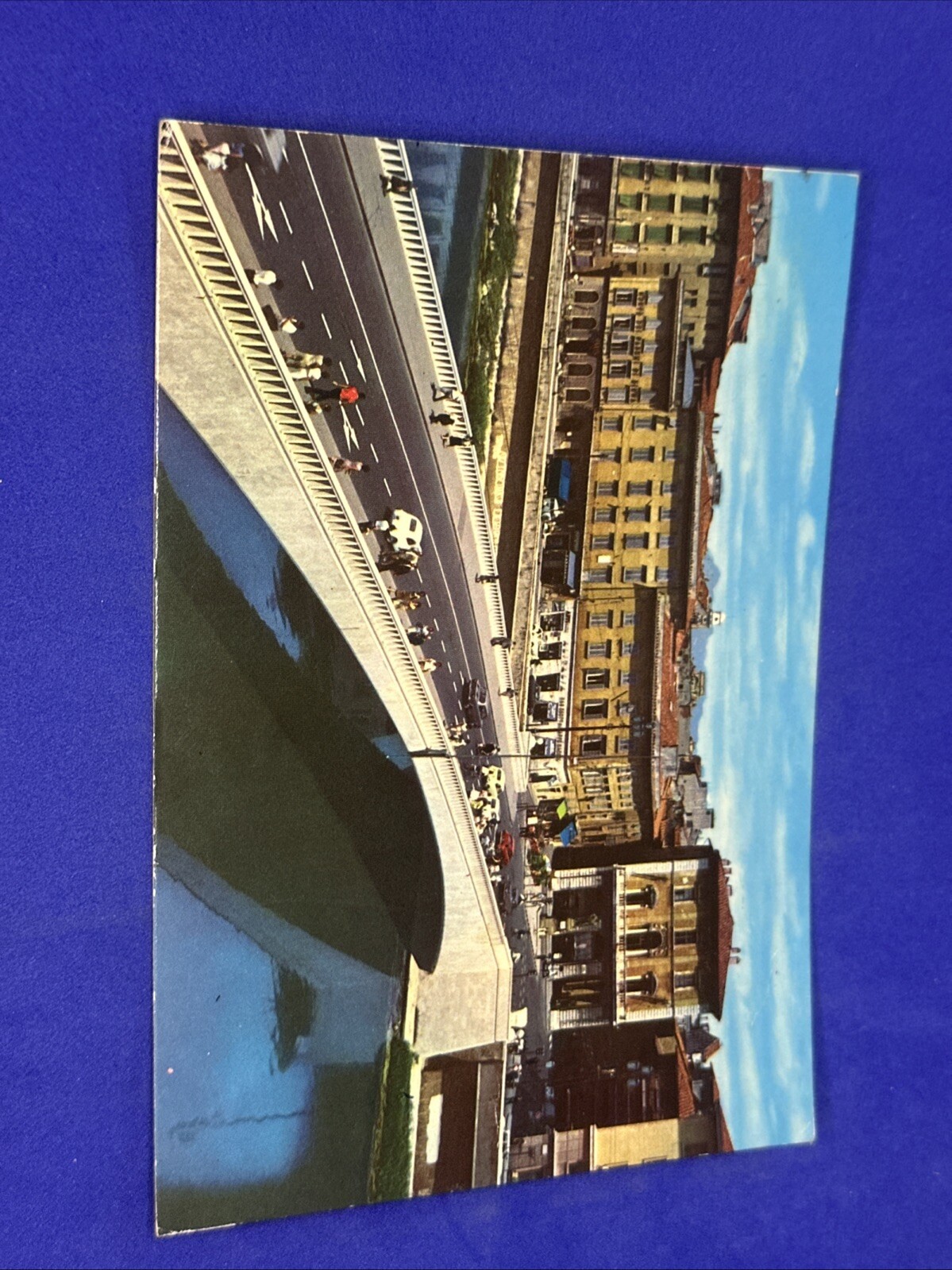 PISA LUNGARNO PONTE DI MEZZO - Cartolina Vintage a Colori - ANSICHTSKARTE -