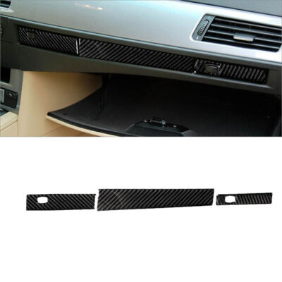 Carbon Fiber Co-pilot Storage Box Panel Cover Trim For BMW 5Series E60 2004-2010