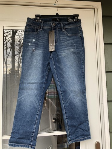 1822 Denim Crop Skinny Blue Jeans 