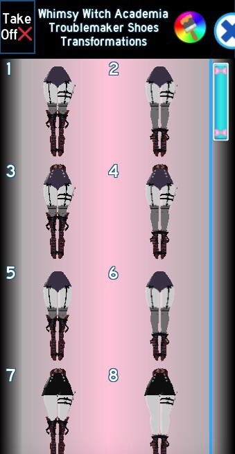 royale high whimsy witch heels (asking for cashapp)