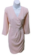 NWT ASOS Design Mini Dress W/ Wrap Skirt Womens 14 Feminine Minimalist #2400