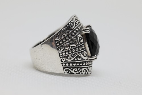 Anillo Effy Plata de Ley Ónix Negro Talla 7 Usado - Imagen 5 de 9
