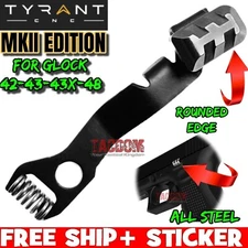 Tyrant Designs MKII Extended Slide Stop GREY Release GL0CK 42 43 43X 48 ROUNDED