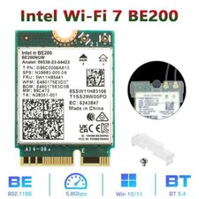 Wi-Fi 7 Intel BE200 Bluetooth 5.4 Wifi Card 5.8 Gbps For Windows 11 PC Laptop
