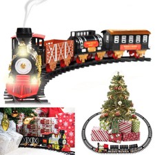outdoor christmas train and track