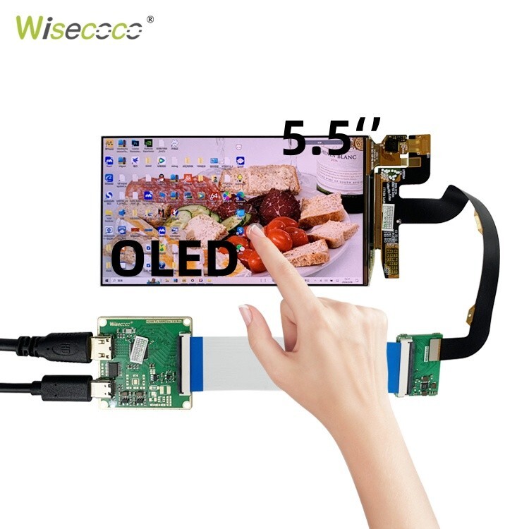 5.5'' lcd touch screen OLED Display 1920x1080 for Raspberry Pi