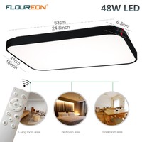 Super Thin 48w Led Ceiling Light Dimmable Bedroom Hotel Intelligent Lamp 63x41cm Super Thin 48w Led Ceiling Light Dimmable Bedroom Hotel Intelligent Lamp 63x41cm