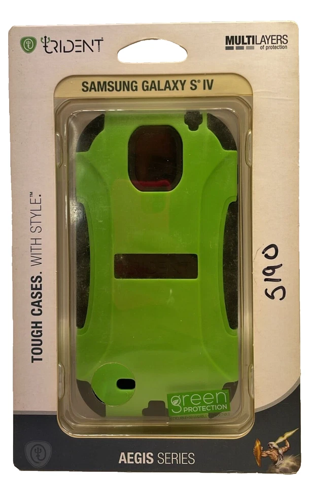 Funda Trident Serie Aegis para Samsung Galaxy SIV, Verde Lima Foto 3 de 4