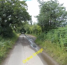 Photo 6x4 Water on Pen-Deri Farm Lane Argoed/SO1700 The puddle and a str c2014