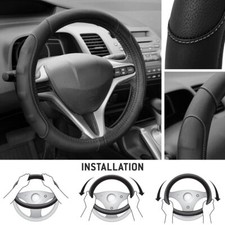 Steering Wheel Cover For Honda Civic 2007-2020 Pu Leather Protection