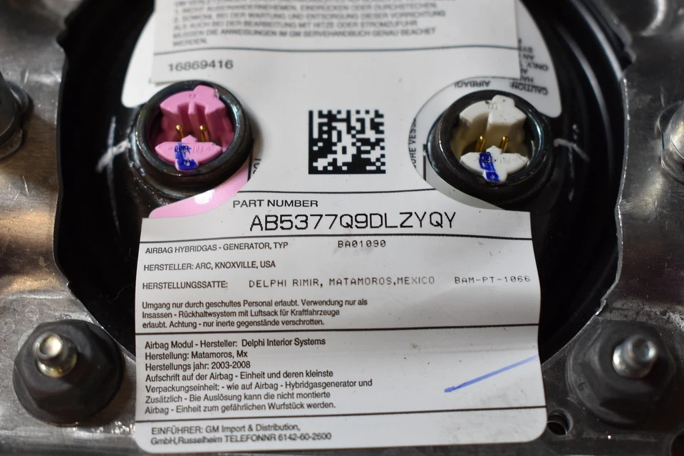 GMC Yukon XL1500 2003-2006 arenisca-522 volante airbag (solo airbag) Foto 3 de 3