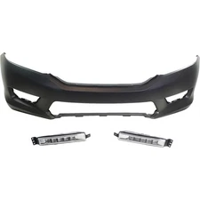 Bumper Cover Fascia Kit For 2014-2015 Honda Accord Front Primed Foglamp Holes
