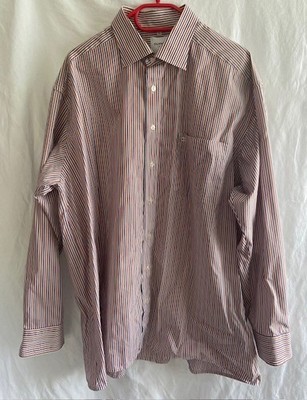 OLYMP Luxor Herrenhemd Gr. 45 3XL Gestreift Business Freizeit 100% Baumwolle