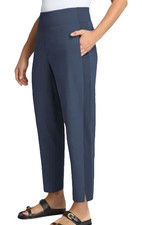 New Kirkland Signature Ladies Stretch Pull-On Ankle Pant Medium M Blue
