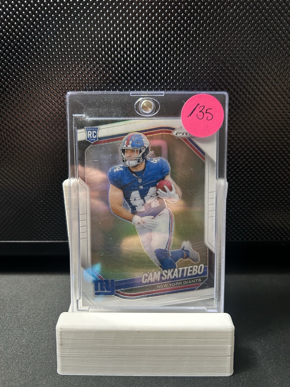 2025 Panini Prizm Football Cam Skattebo #363 White Prizm /35 RC Rookie