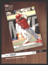 Mike Trout #BTN-5 2020 Topps Best of Topps Now Los Angeles Angels