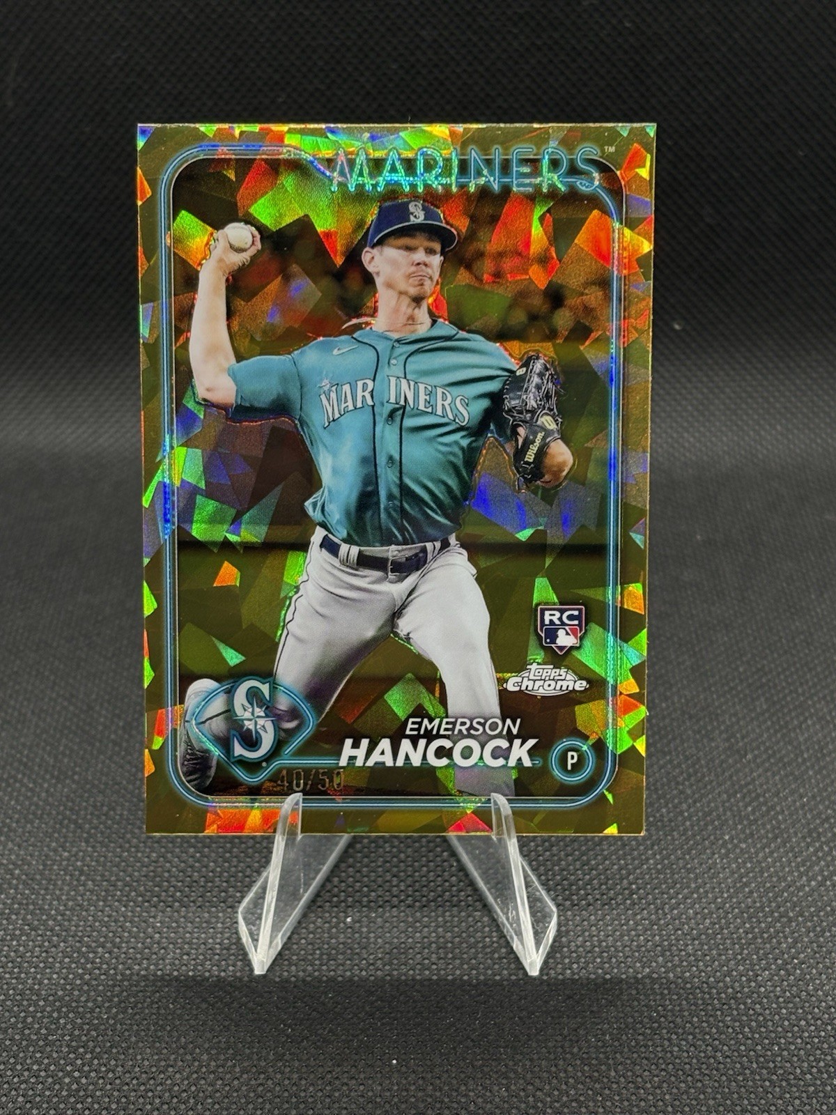 2024 Topps Chrome Sapphire Edition - Emerson Hancock #39 Gold /50 (RC) Mariners