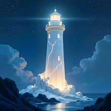 Diamond Art Kits for Adults Lighthouse, DIY 5D Diamond Painting Kit for Beginn