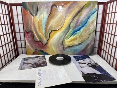 MADONNA True Blue 1986 Vinyl Sire Sleeve Poster LP SHRINK HYPE Sticker R8
