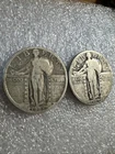 1925, 1927 Standing Liberty Quarter 2- In This Auction You Receive Both