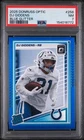 2025 Donruss Optic Football Blue Glitter DJ Giddens #258 PSA 7