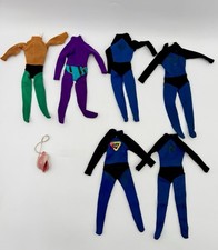 VINTAGE IDEAL CAPTAIN ACTION ORIGINAL UNIFORMS AQUAMAN PHANTOM LOT OF 6 READ