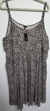NWT Torrid Leopard Print Chiffon Midi Dress Plus Size: 4X Lined Spaghetti Straps
