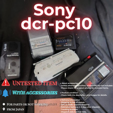 Sony DCR-PC10 MiniDV Digital Video Camcorder NightShot With Accessories Untested