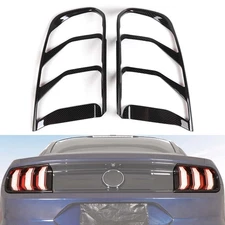 👍Carbon Fiber Rear Tail Light Lamp Cover Trim Guard Decor For Ford Mustang 18+ 