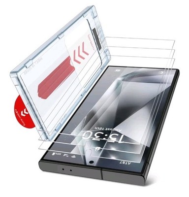 Bersem 3 Pack Screen Protector for Samsung Galaxy S24 Ultra + Camera Lens NEW