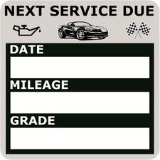 Oil Change Stickers, Static Cling 120 Count 2X2 Inches Oil Change Reminder Stick