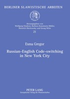 Russian-English Code-Switching In New York City Esma Gregor Taschenbuch Englisch