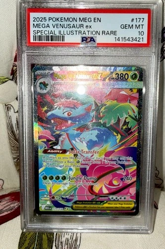2025 POKEMON MEGA EVOLUTION SPECIAL ILLUSTRATION RARE MEGA VENUSAUR EX PSA 10