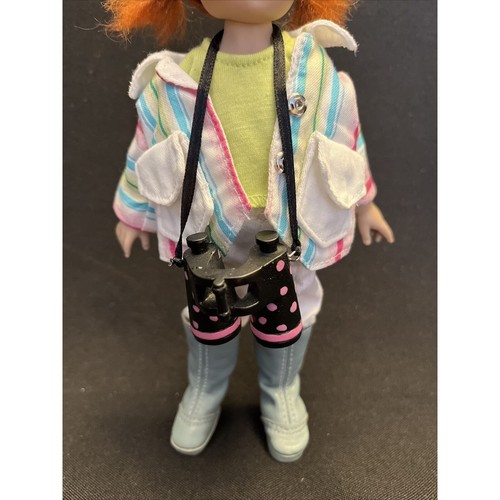 Kish 8” Red hair Tulah Explorer Girl Doll With Rain Boots Jacket Binoculars 2004 - Picture 6 of 13