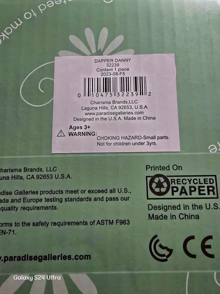 *NIB* Paradise Galleries "Dapper Danny" with COA - Image 4 of 4