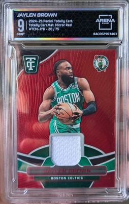 Panini 2024-25 Totally Certified Jaylen Brown TCM-JYB Red /75 AC 9