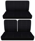 Fits 1955 to 1967 Ford Fairlane 2door Front 50 50 top and Rear bench seat covers