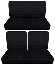 Fits 1955 To 1967 Ford Fairlane 2door Front 50-50 Top And Rear Bench Seat Covers